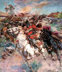 Опис : Козаки добивають москалів